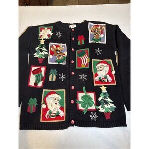 Rudolph Vintage Christmas Cardigan Sweater
